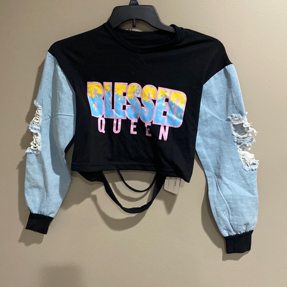 Dazl Est 1994 Combination T-shirt jersey and jeans long sleeve size M